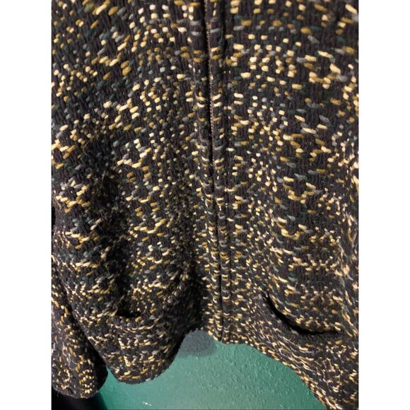 Invisible World Alaska Handknit Wool Zip Jacket Women’s Medium 100% Wool Nordic - Picture 2 of 5